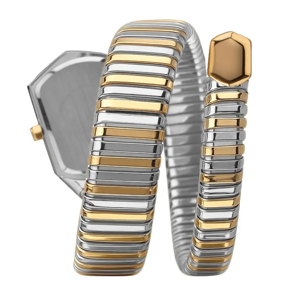 EU2035ZBN/5K Relógio Euro Feminino Serpentes Bicolor