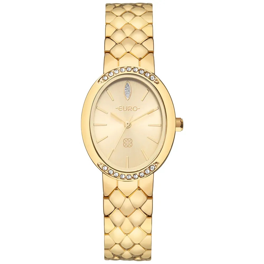 EU2035ZAF/4D Relógio Euro Feminino Serpentes Dourado