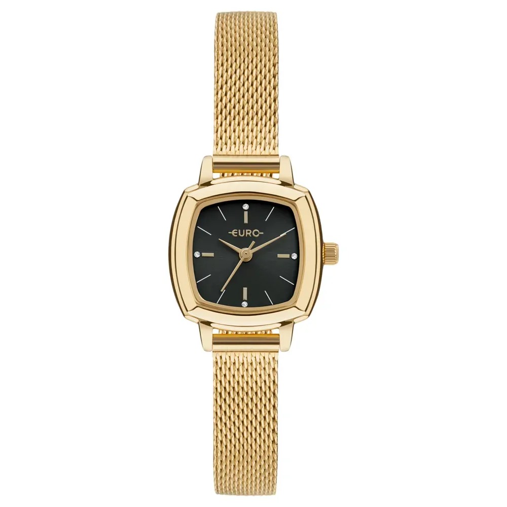 Relógio Euro Feminino Mini Dourado
