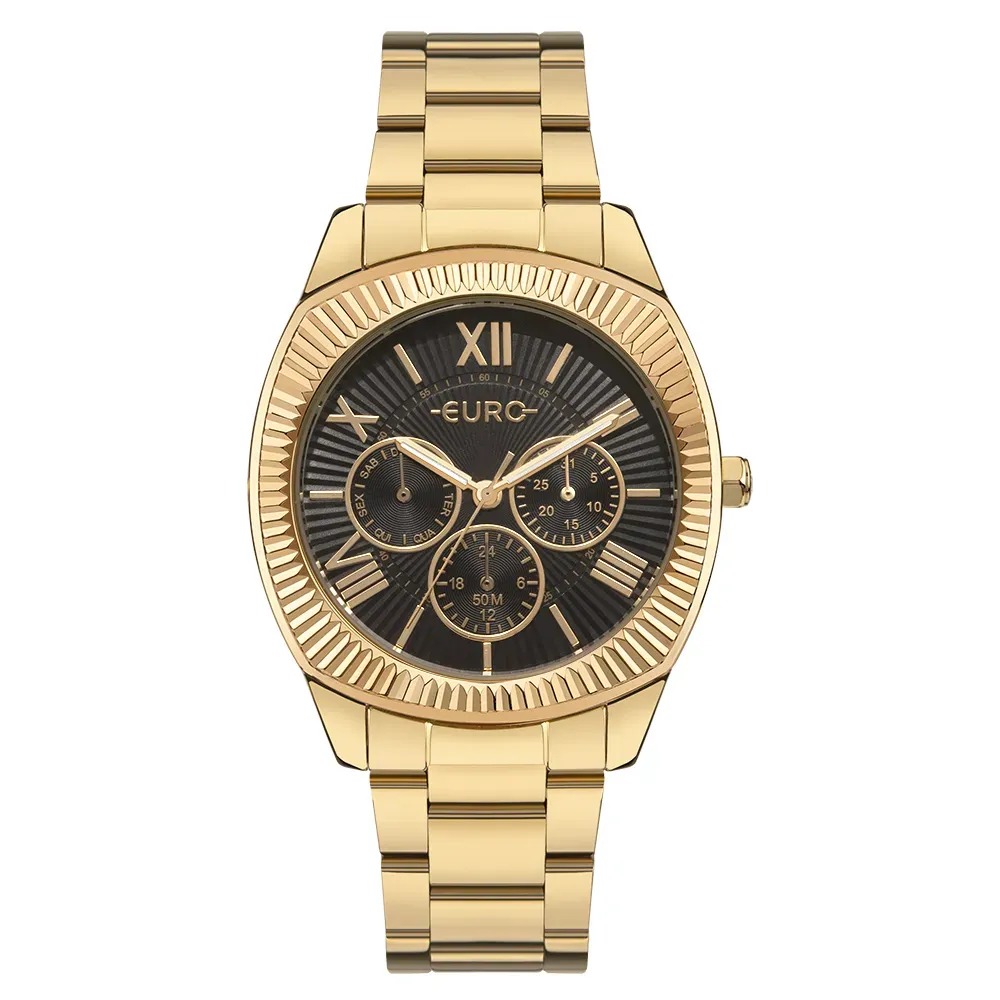 EU6P29AJE/4P Relógio Euro Feminino Multiglow Dourado