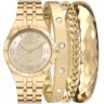 EU2036YVQ/K4D Kit Relógio Euro Feminino Mix Dourado