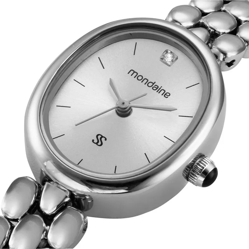 33051L0MVNM2 Relógio Mondaine Feminino Clássico Prata Sabrina Sato