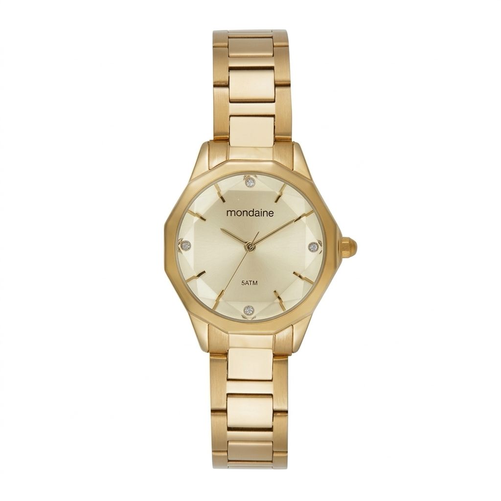 32844LPMVDE1 Relógio Mondaine Feminino Vidro Facetado