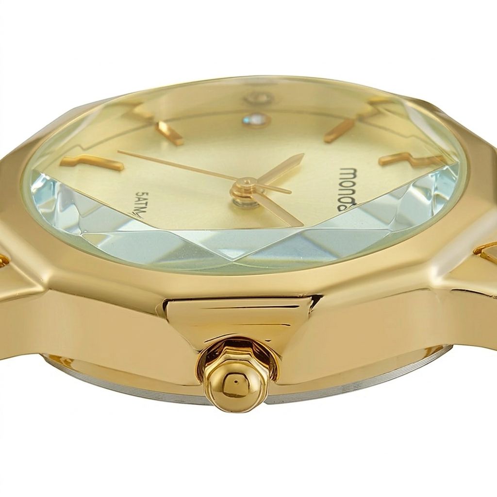 32844LPMVDE1 Relógio Mondaine Feminino Vidro Facetado