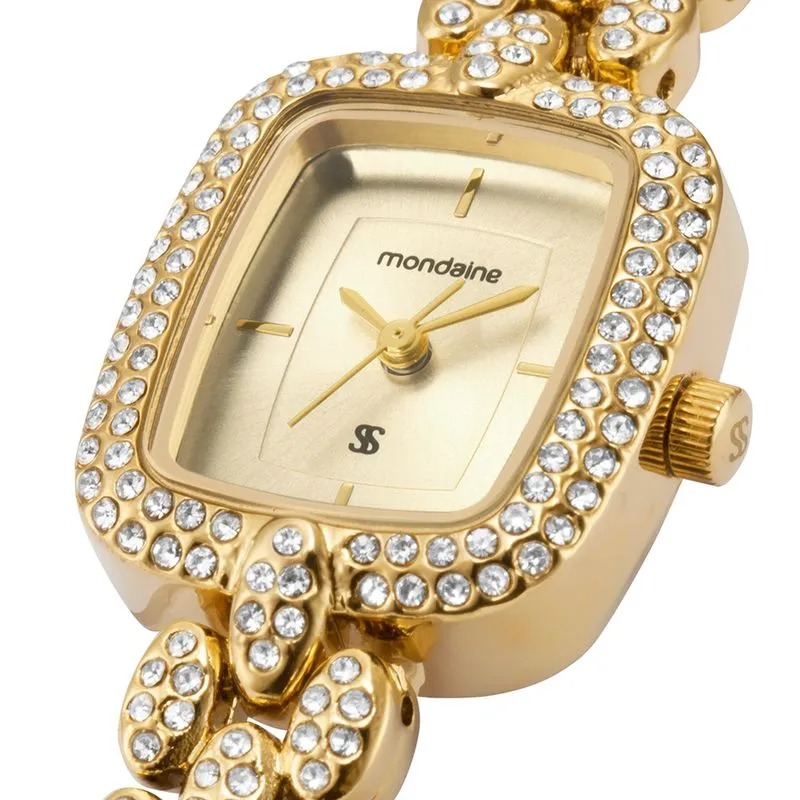 33048LPMVDM1 Relógio Mondaine Feminino com cristais Sabrina Sato