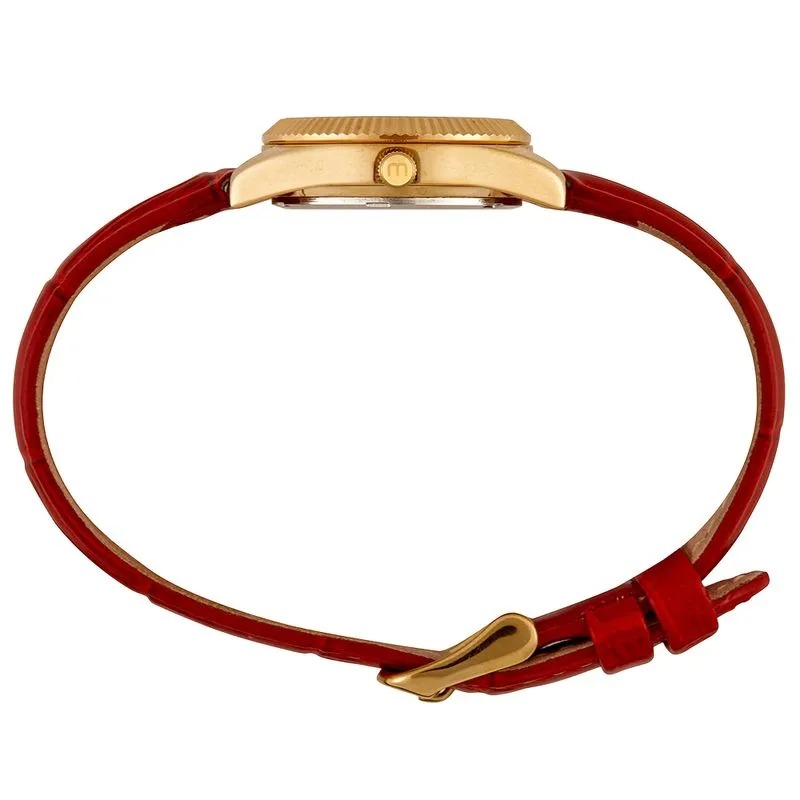 32960LPMVDH3 Relógio Mondaine Feminino Couro Vermelho
