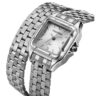 Relógio Mondaine Feminino Prata Quadrado Index Completo