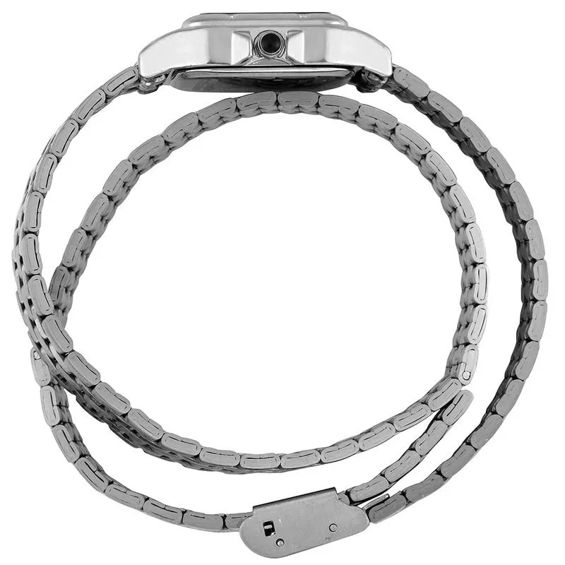 Relógio Mondaine Feminino Prata Quadrado Index Completo