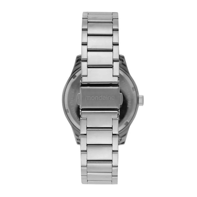 99764L0MVNE1 Relógio Mondaine Feminino Prata Cristais