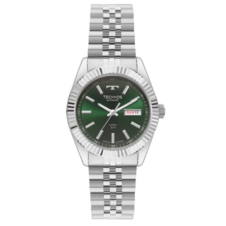8205PU/1V Relógio Technos Masculino Automático Riviera Prata