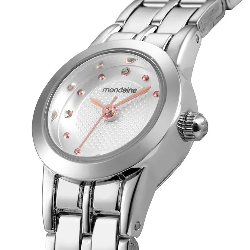 8205PV/1X Relógio Mondaine Feminino Analógico Prata