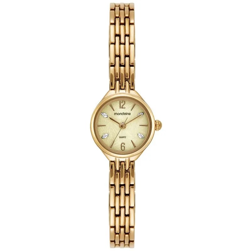 32955LPMVDM1 Relógio Mondaine Feminino Dourado