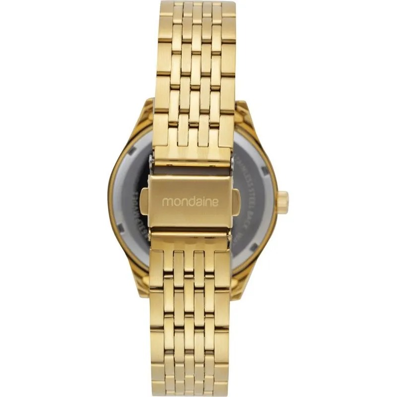 99863LPMVDE1 Relógio Mondaine Feminino Dourado