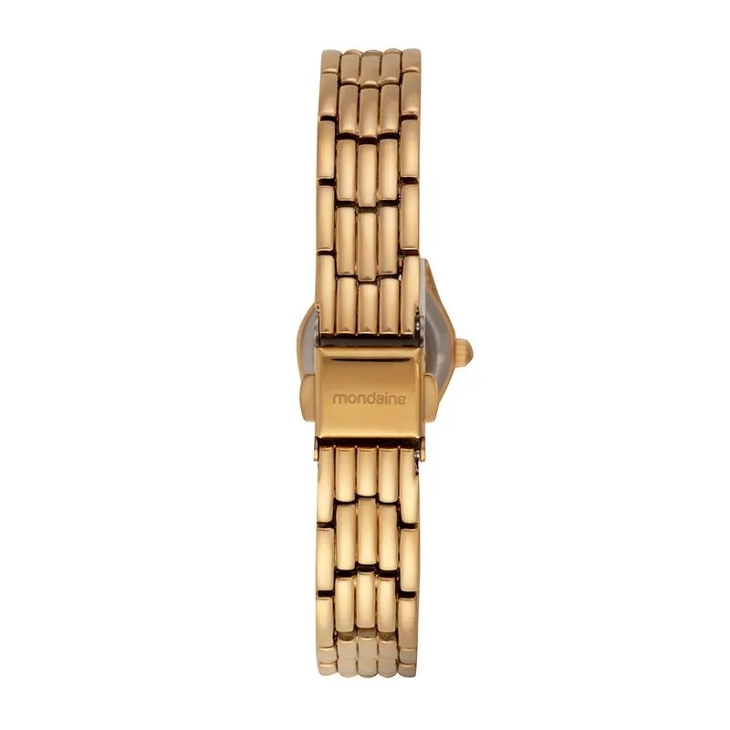 83518LPMVDM1 Relógio Mondaine Feminino Dourado com Cristais