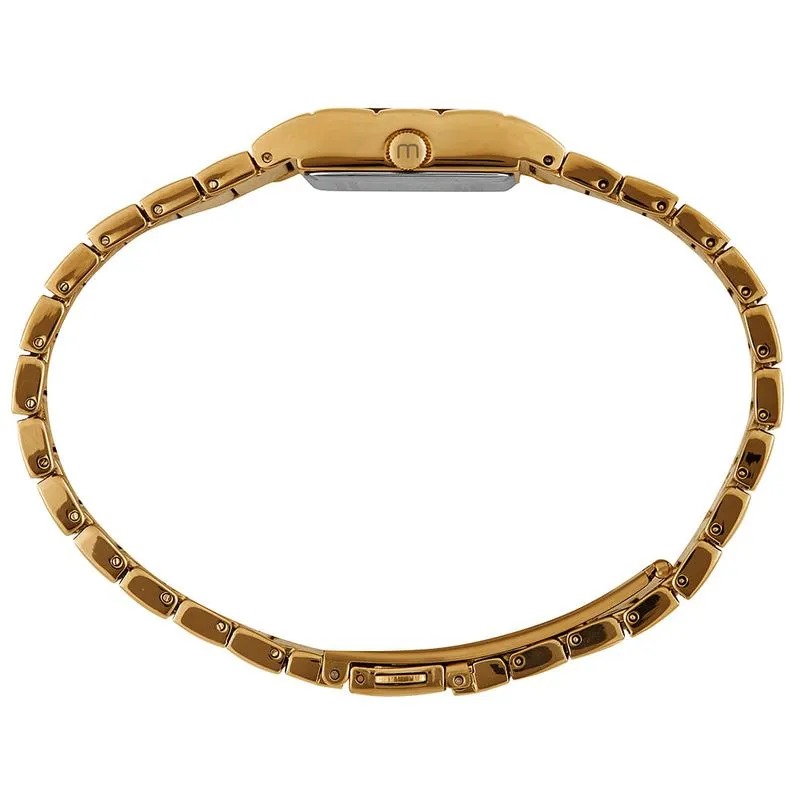 32981LPMVDM1 Relógio Mondaine Feminino Dourado Quadrado Números e Index