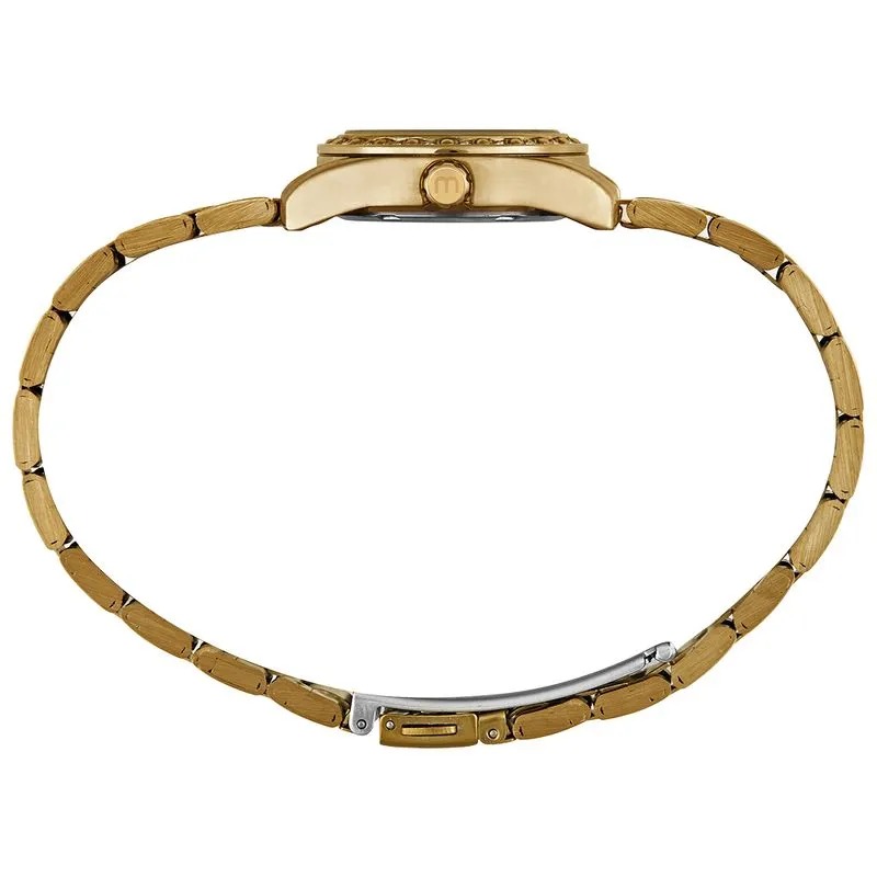 99805LPMVDE1 Relógio Mondaine Feminino Analógico Dourado Pedras