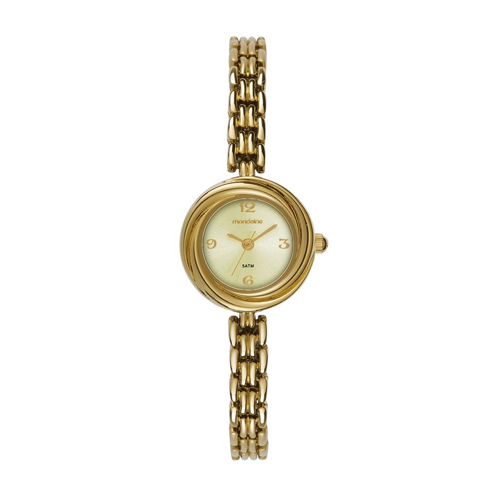 99857LPMVDM1 Relógio Mondaine Feminino Analógico Dourado