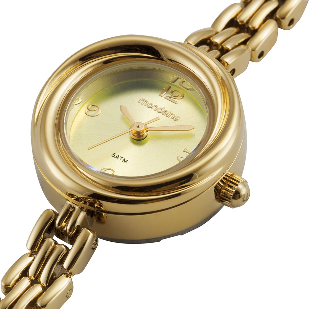 99857LPMVDM1 Relógio Mondaine Feminino Analógico Dourado
