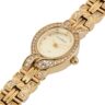 99783LPMVDM1 Relógio Mondaine Feminino Analógico Oval Dourado Cristais