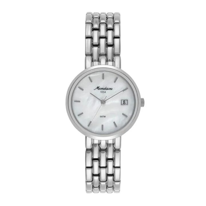 Relogio Mondaine Feminino Prata Madreperola