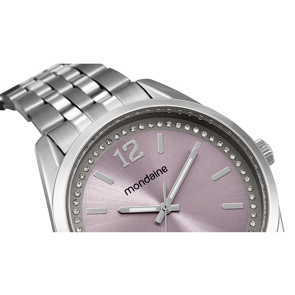 99872L0MVNE3 Relogio Mondaine Feminino Fashion Prateado