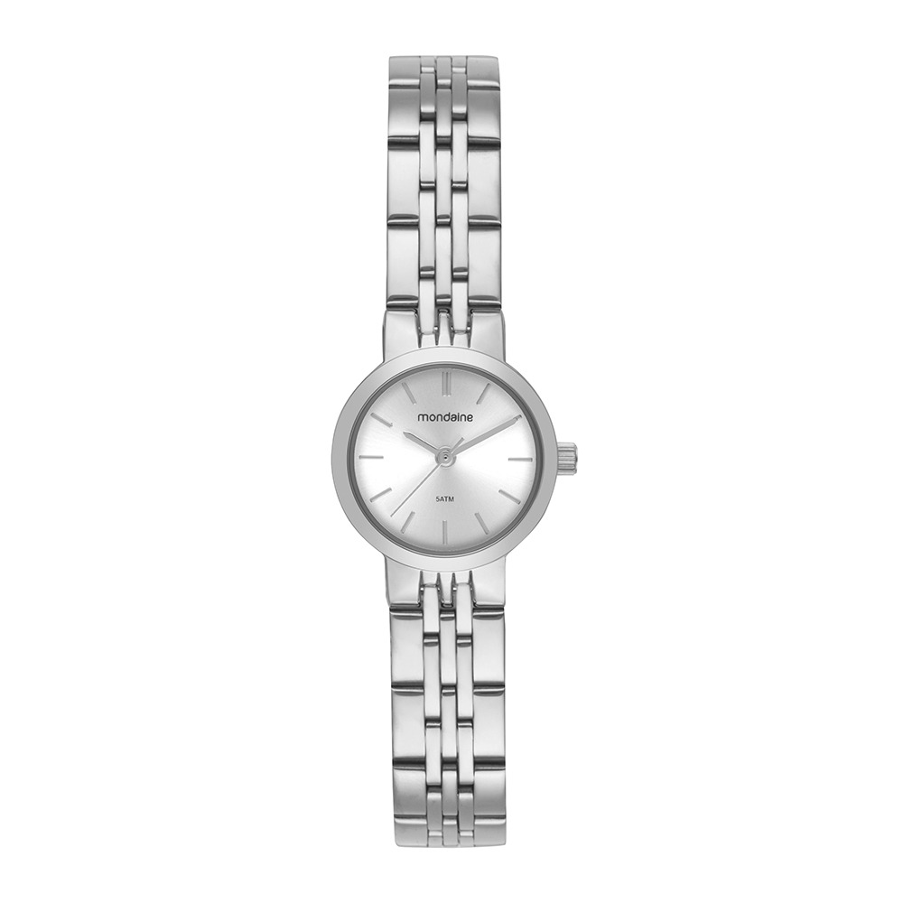 99816L0MVNE2 Relógio Mondaine Feminino Analógico Prata Clássico