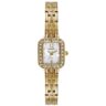 99781LPMVDE1 Relógio Mondaine Feminino Quadrado Dourado Madrepérola Cristais