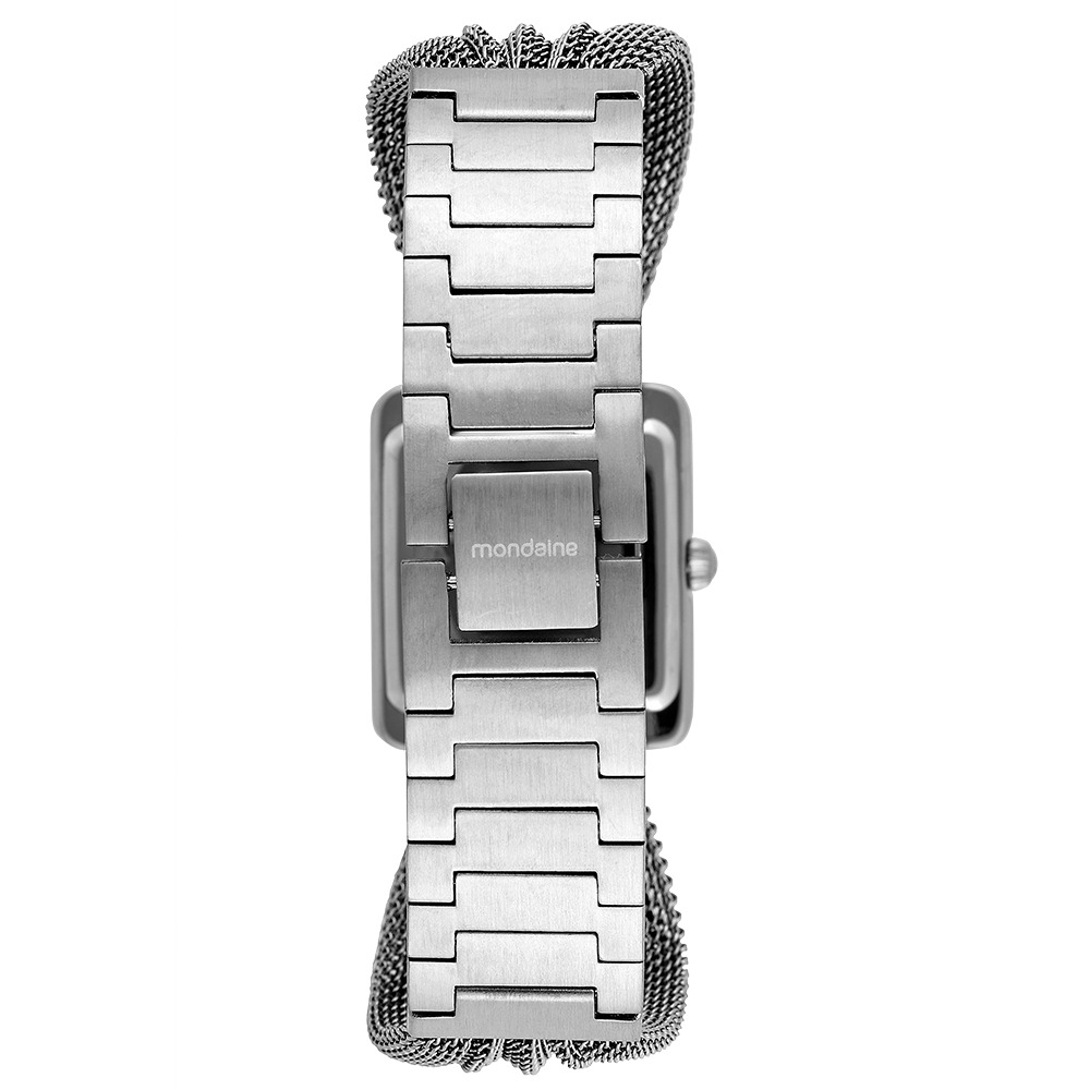 32986L0MVNE2 Relógio Mondaine Feminino Quadrado Prata