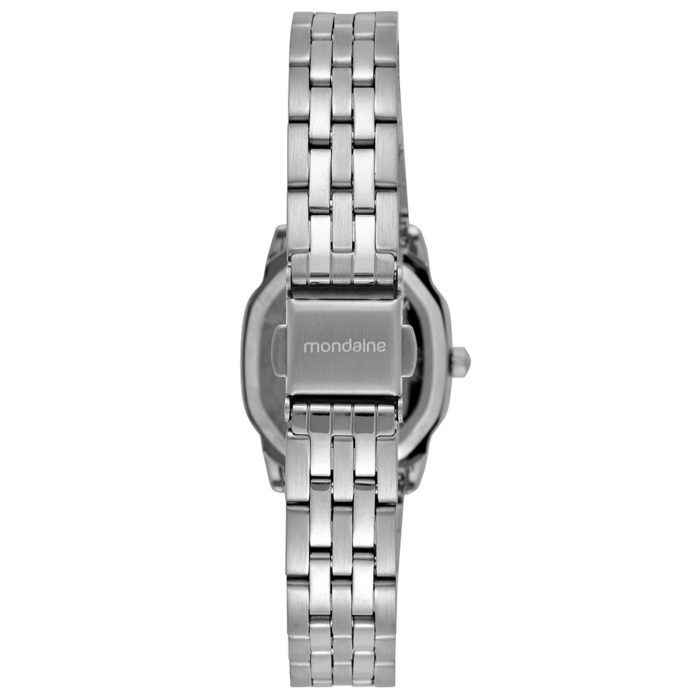Relógio Mondaine Feminino Prata Minimalista Elegante