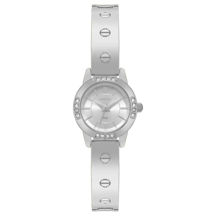 EU2035ZBH/5K Relógio Euro Feminino Bangle Lux Prata