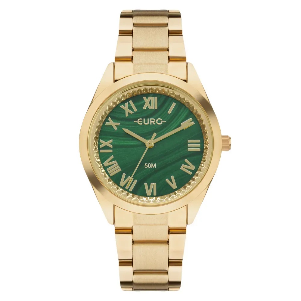 Relógio Euro Feminino Glitz Dourado