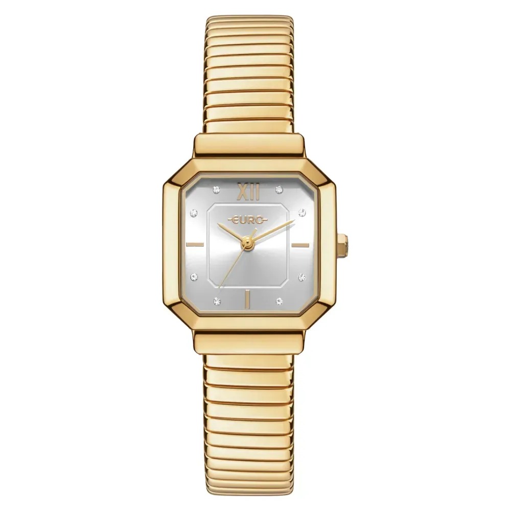 EU2035ZDI/5K Relógio Euro Feminino Serpentes Dourado