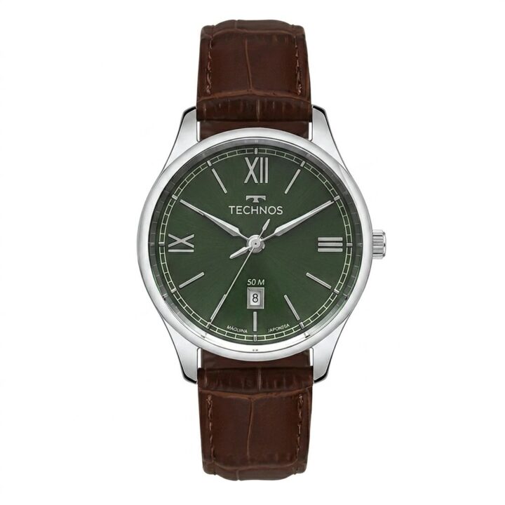 2115TZK/OV Relógio Technos Masculino Executive Prata