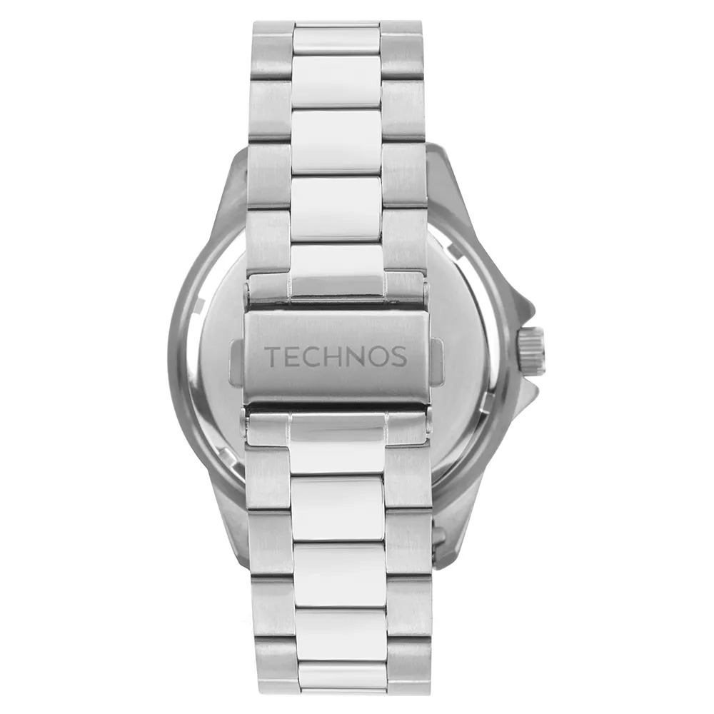 2115UDB/1P Relógio Technos Masculino Racer Premium Prata