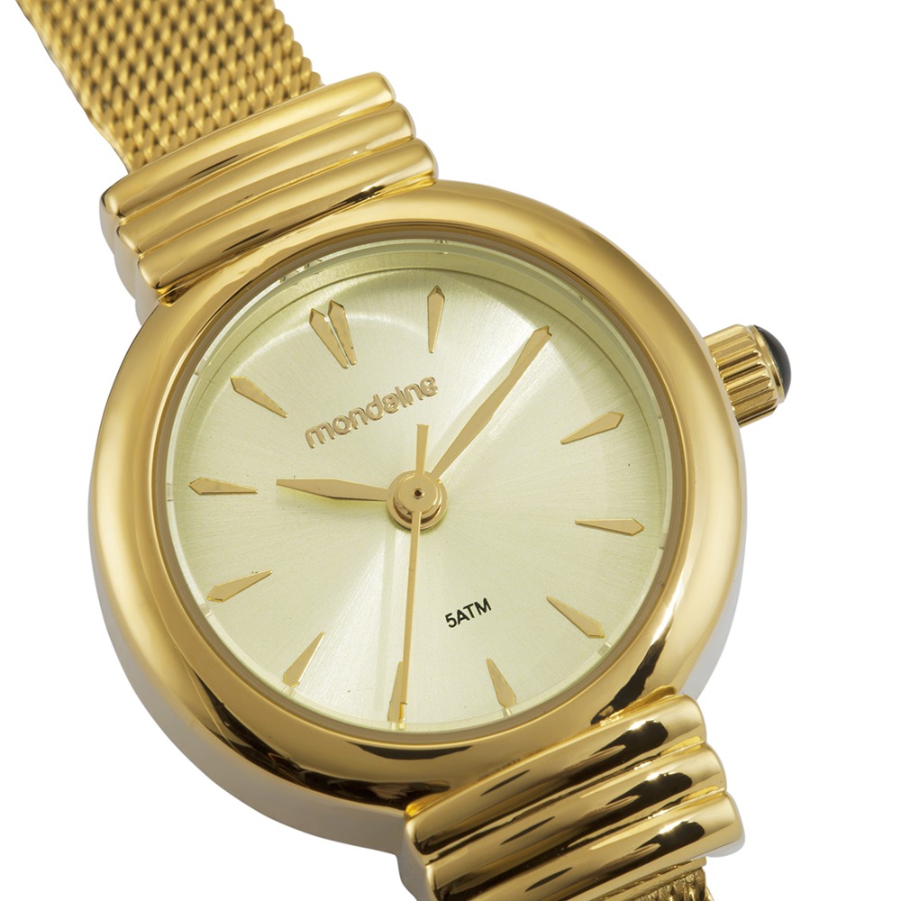 99856LPMVDE1 Relógio Mondaine Feminino Analógico Dourado