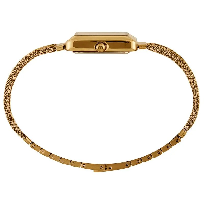 Relógio Mondaine Feminino Dourado Quadrado Index