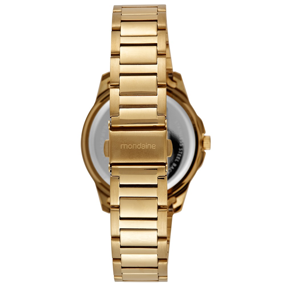 33028GPMVDE1 Relógio Mondaine Masculino Dourado