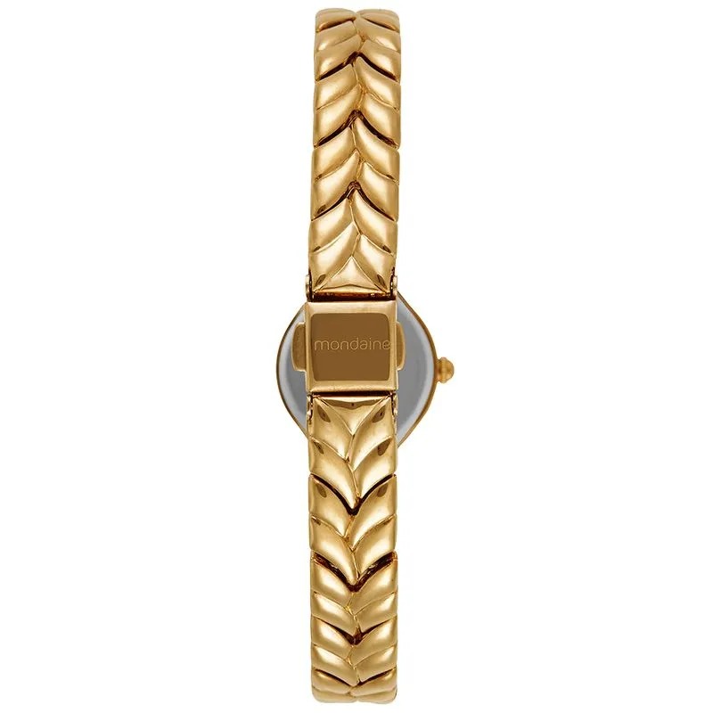 Relógio Mondaine Feminino Dourado Redondo