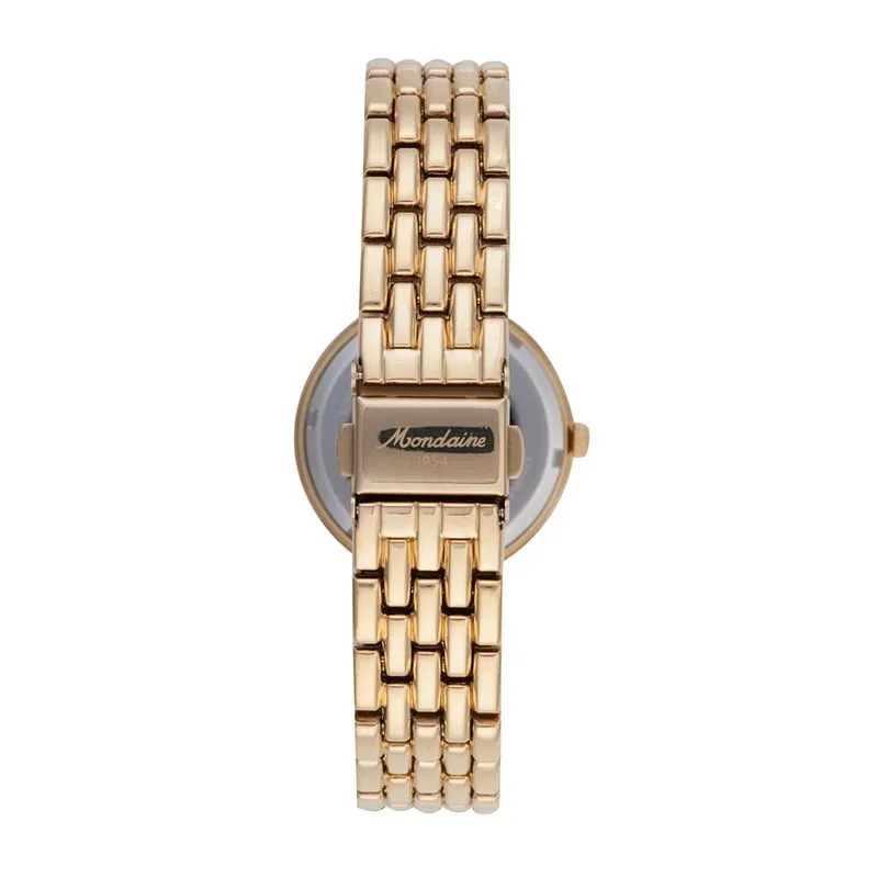 32937LPMVDM1 Relogio Mondaine Feminino Dourado Com Madreperola