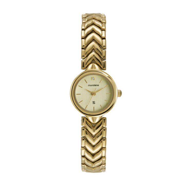 33053LPMVDM1 Relógio Mondaine Feminino Clássico Dourado Sabrina Sato
