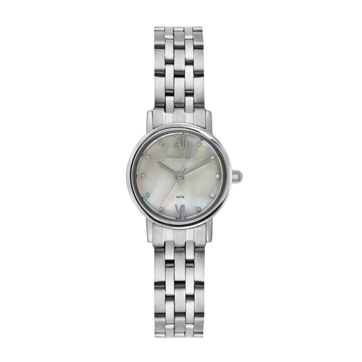 99848L0MVNE2 Relógio Mondaine Feminino Prata Brilho Metálico