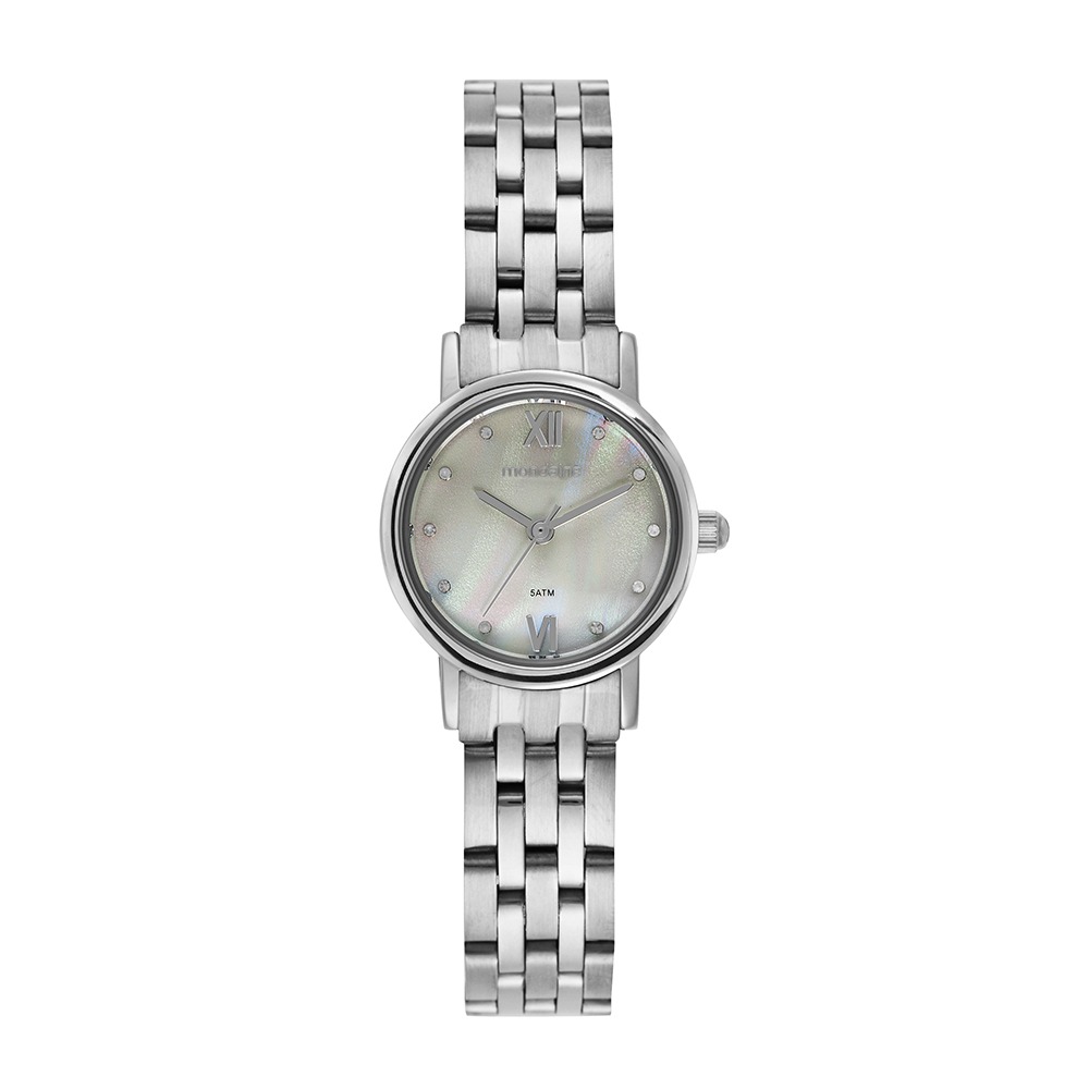 Relógio Mondaine Feminino Prata Brilho Metálico