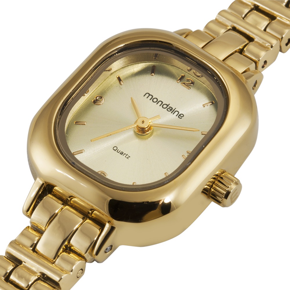 99852LPMVDM1 Relógio Mondaine Feminino Dourado