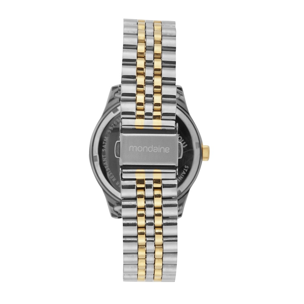 Relógio Mondaine Feminino Cristais Bicolor
