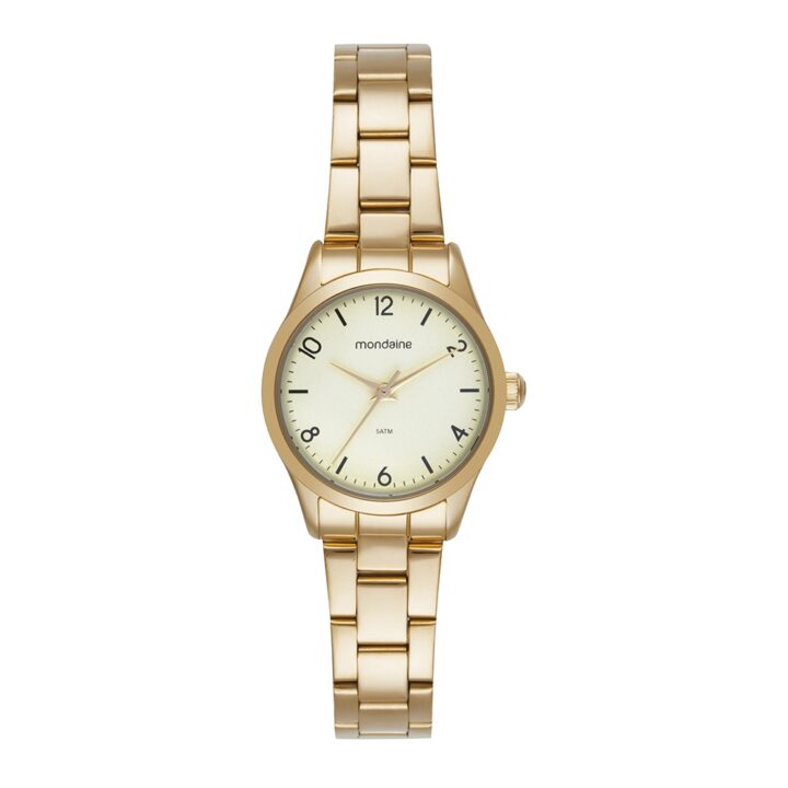 99825LPMVDE1 Relógio Mondaine Feminino Dourado