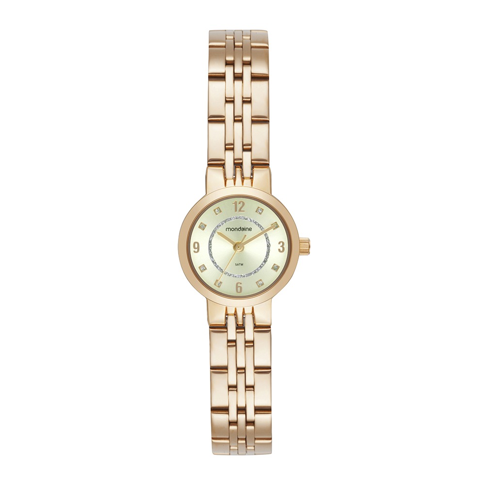 Relógio Mondaine Feminino Dourado