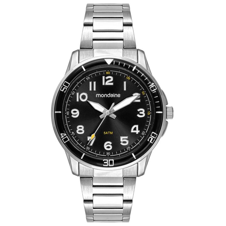 33028G0MVNE3 Relógio Mondaine Masculino Numeração Completa