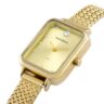 Relógio Mondaine Feminino Quadrado Cristais Dourado