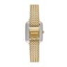 Relógio Mondaine Feminino Quadrado Cristais Dourado