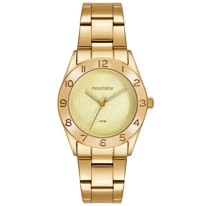 99873LPMVDE1 Relógio Mondaine Feminino Dourado